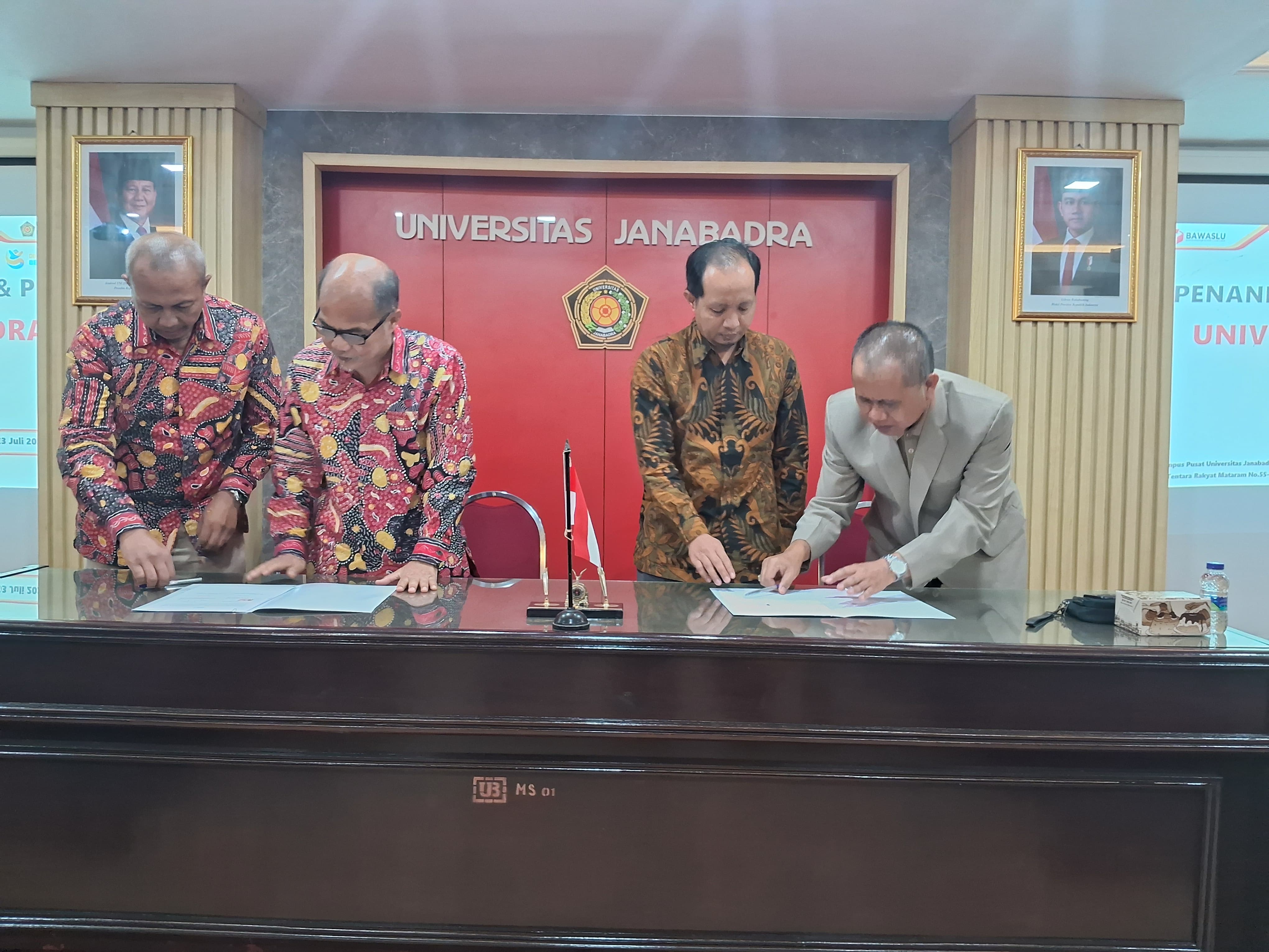 proses penandatangannan PKS