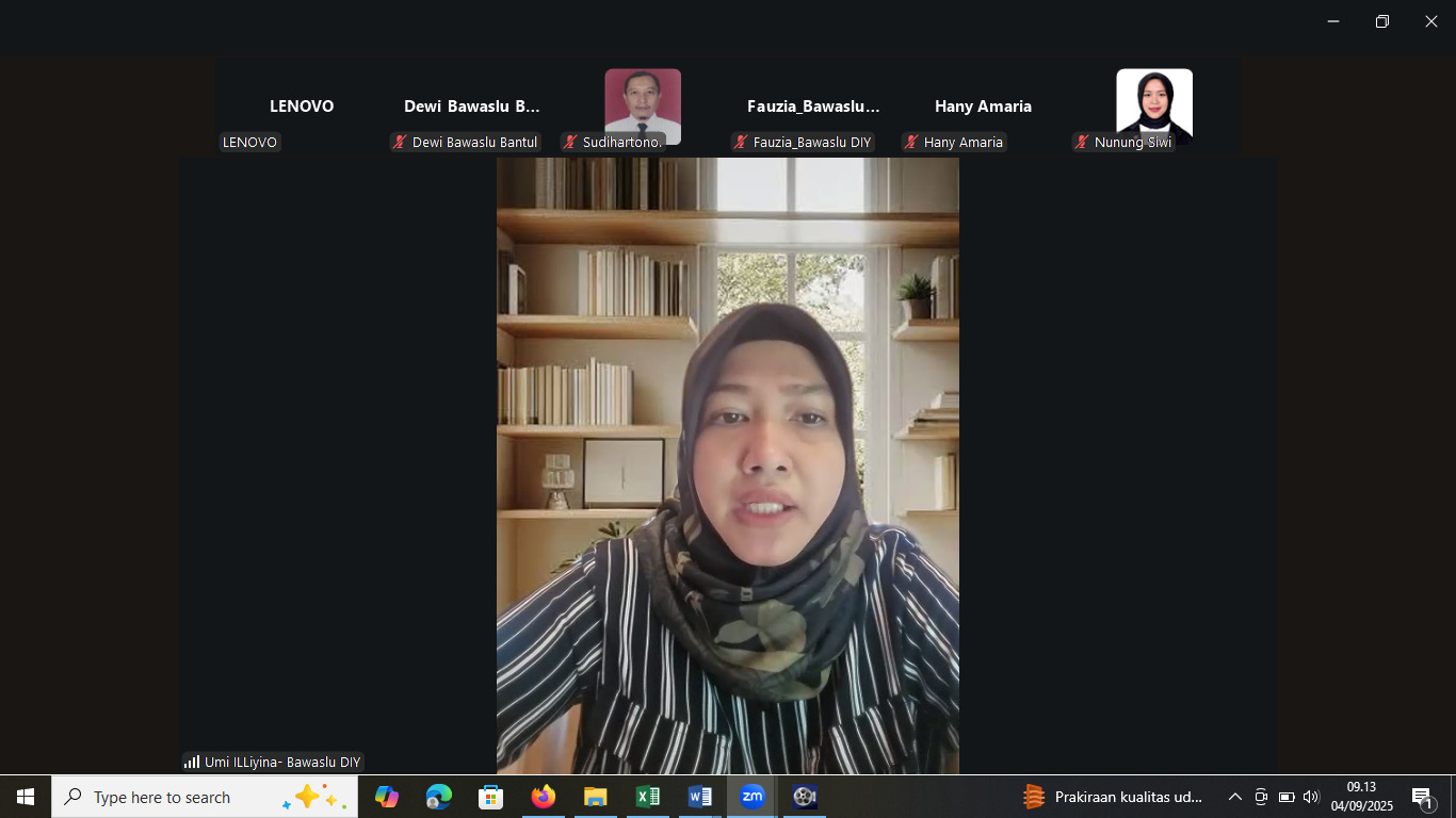 Rakor melalui Zoom Meeting