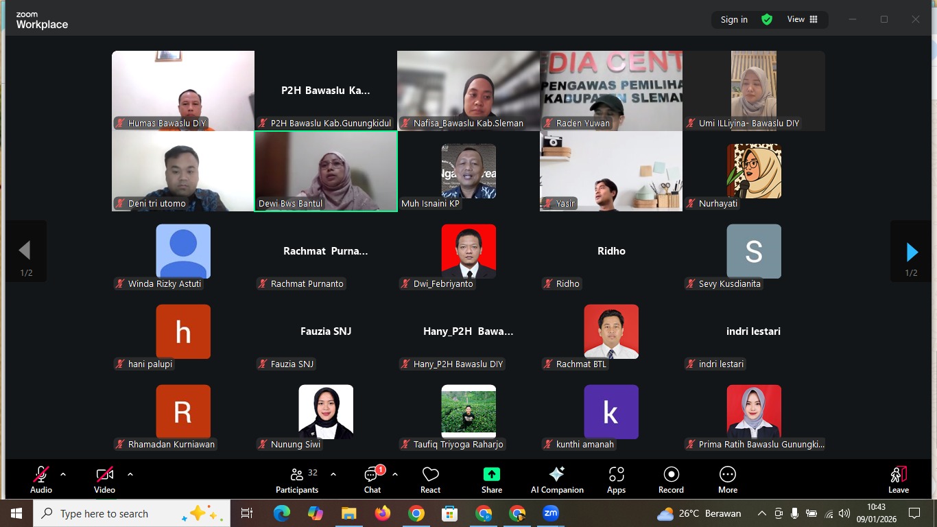 Rapat Melalui Zoom Meeting
