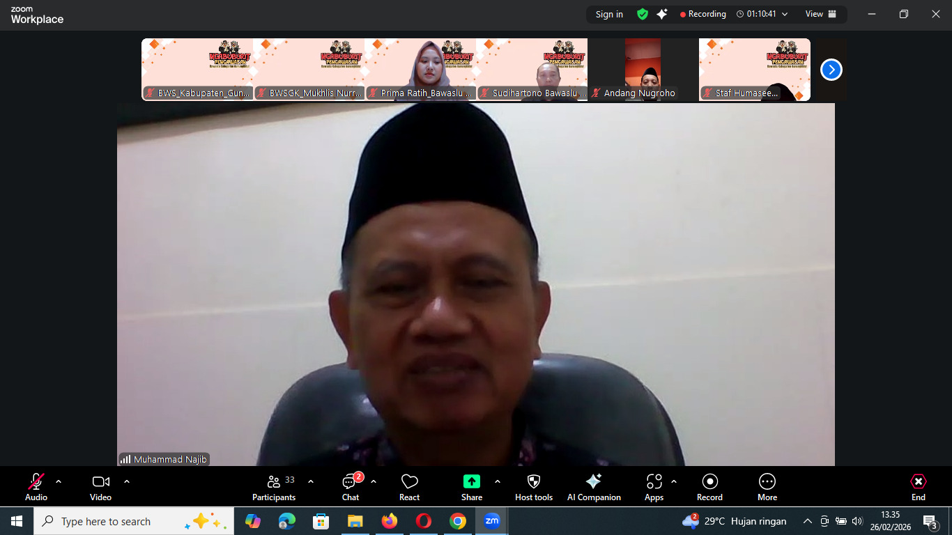 Ketua Bawaslu DIY membuka Kick Off Ngabuburit Pengawasan