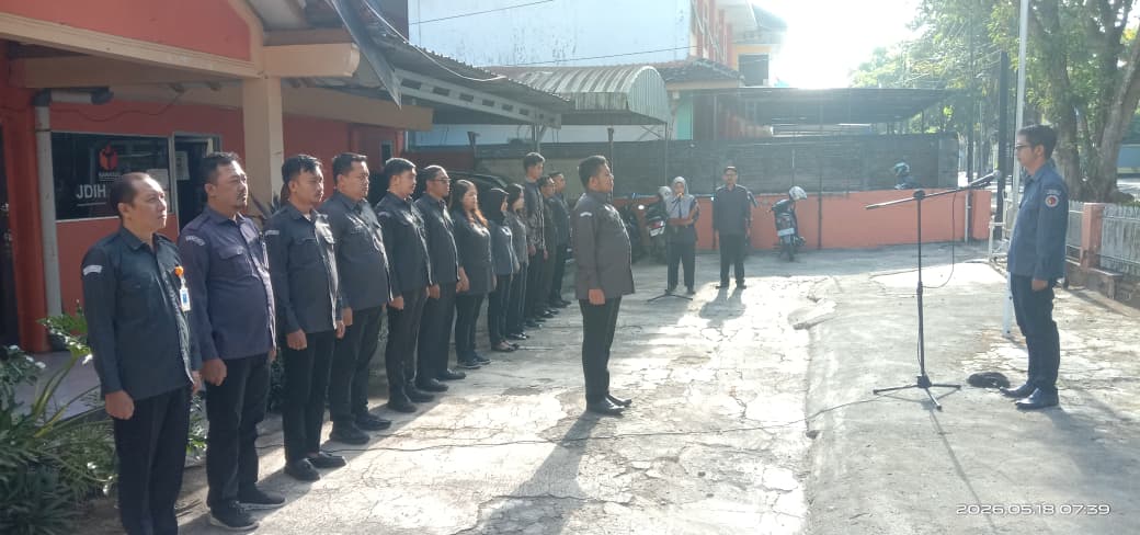 Apel Rutin Senin Pagi di Halaman Bawaslu Kabupaten Gunungkidul