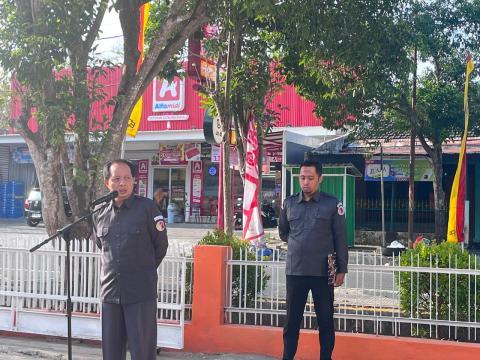 Apel Senin Pagi di Halaman Kantor Bawaslu Kabupaten Gunungkidul