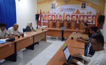 Supervisi dari Bawaslu DIY diterima di Media Center Bawaslu Kabupaten Gunungkidul