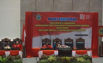 Rapat Paripurna di Gedung DPRD Kabupaten Gunungkidul